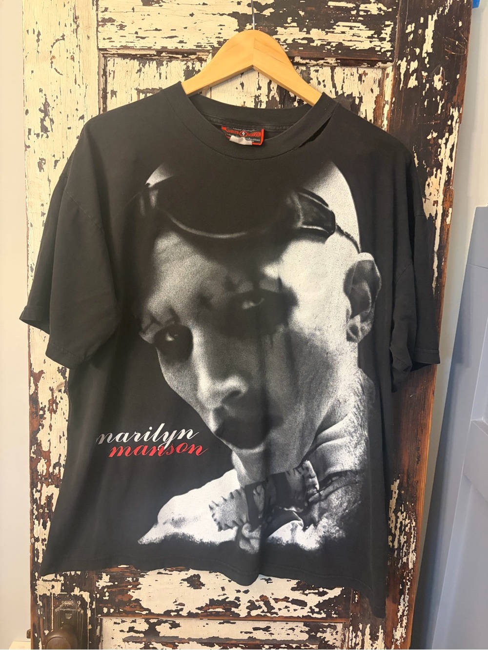 1997 Marilyn Manson no time to discriminate tee all over print size XL